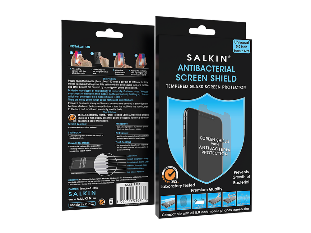 Salkin Antibacterial Clear Protective Case - Salkin