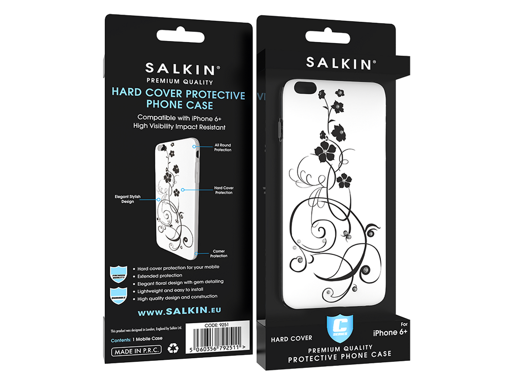 Salkin Black Floral Case - Salkin