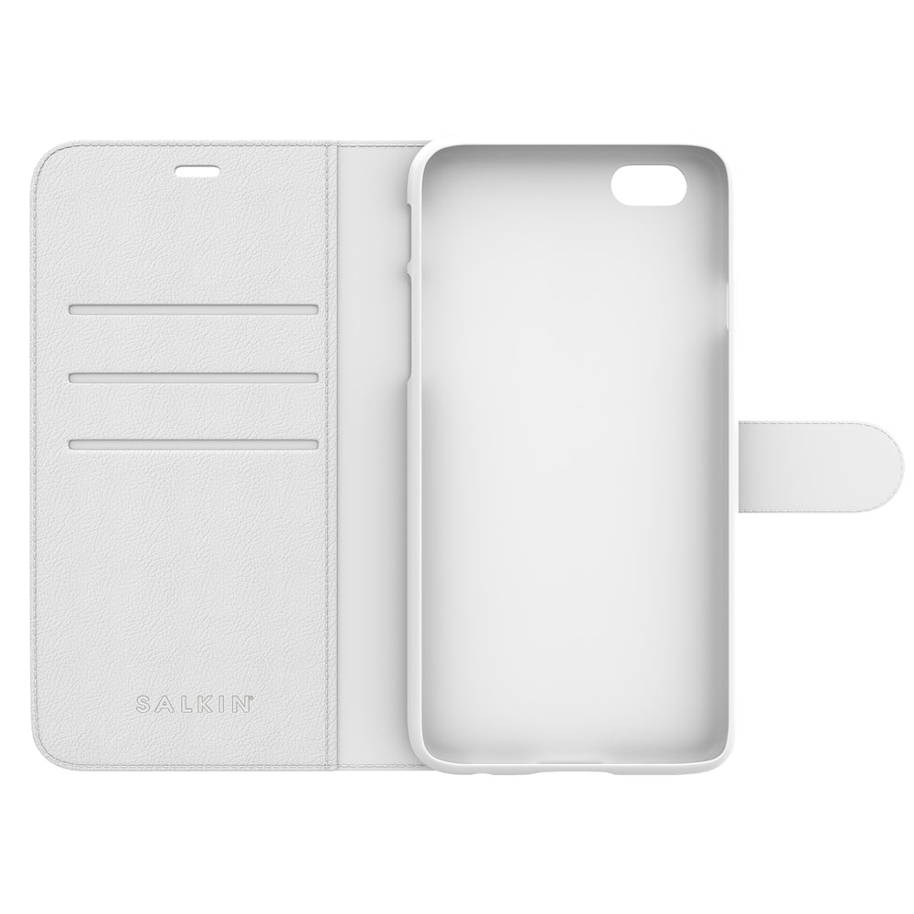 Salkin White Wallet Cover (Faux Leather)